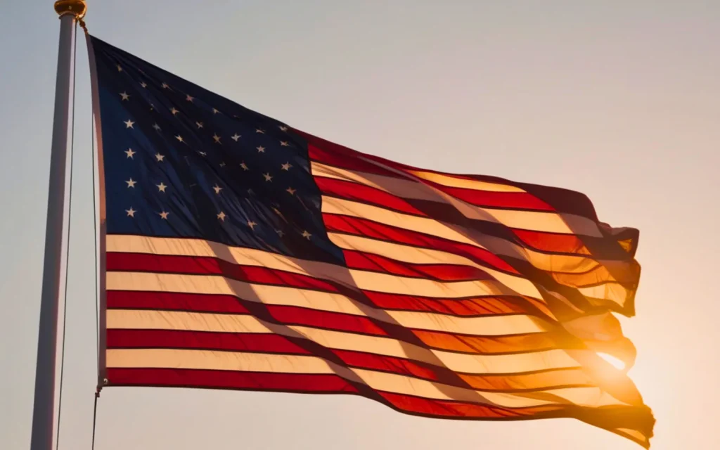 The flag of the USA, representing Mold Dog Network's nationwide locations for mold inspections