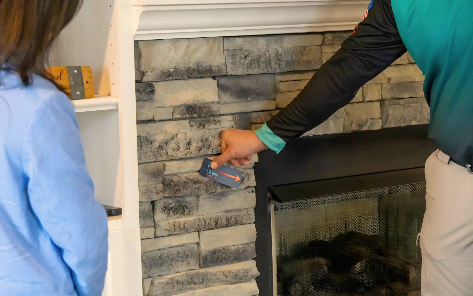 A mold concern in a home being labelled after mold inspection