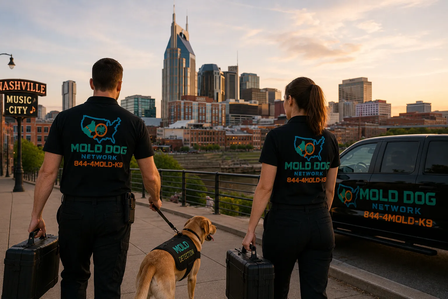 Mold Dog Network in Nashville, TN for a mold inspection