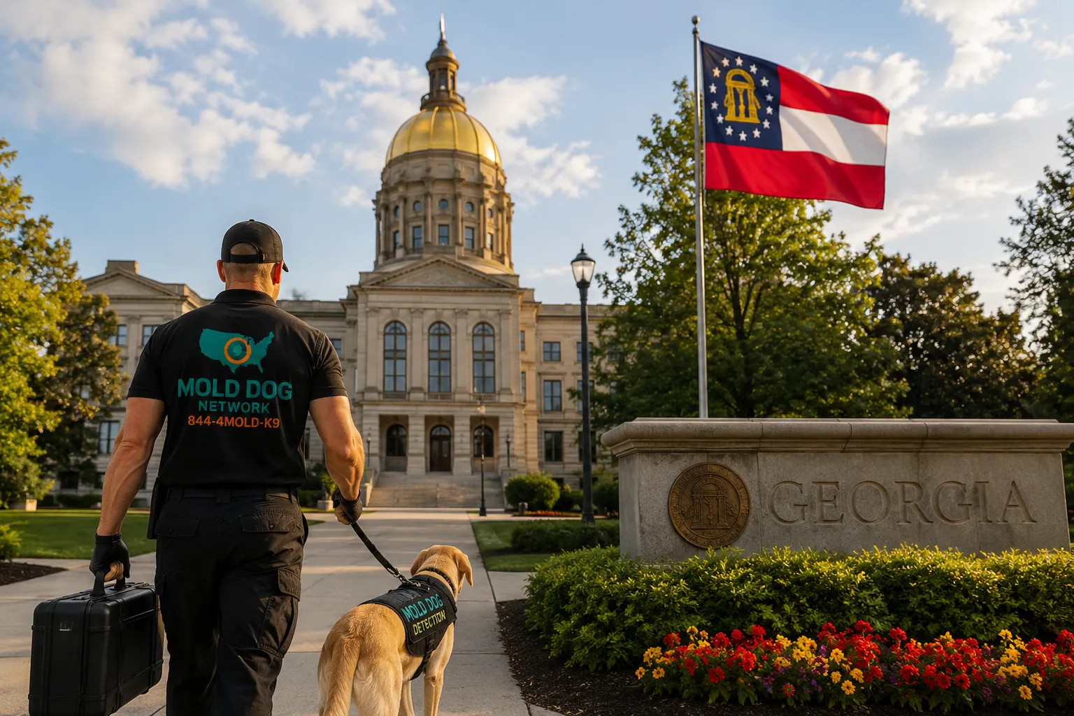 Mold Dog Network in at the Capitol building in Georgia